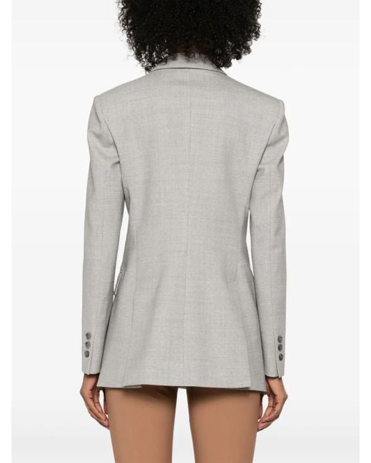 P.A.R.O.S.H. Gray Double-Breasted Blazer