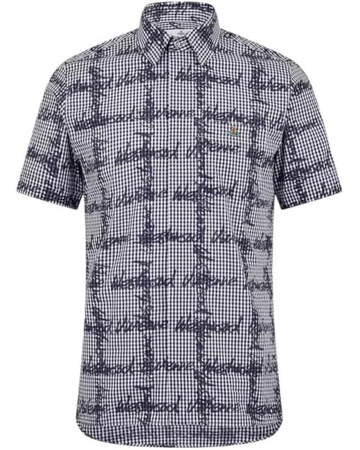 メンズ Vivienne Westwood コットン シャツ Blue