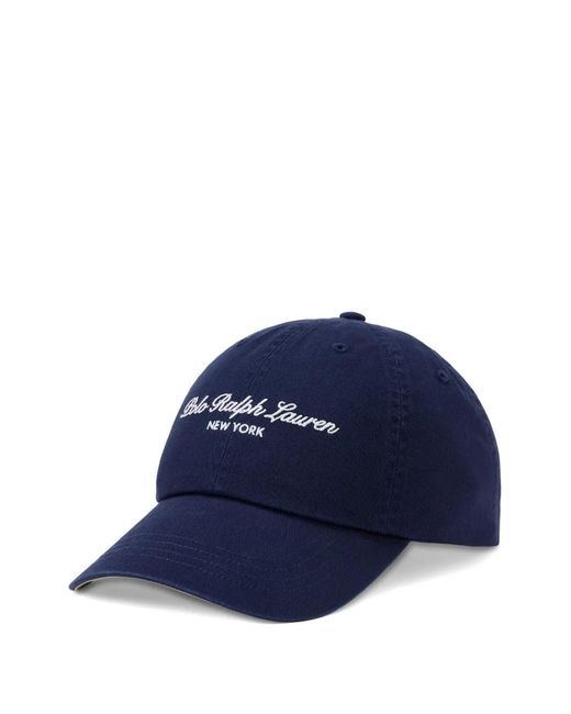 Polo Ralph Lauren Blue Logo-Embroidered Cotton Cap for men