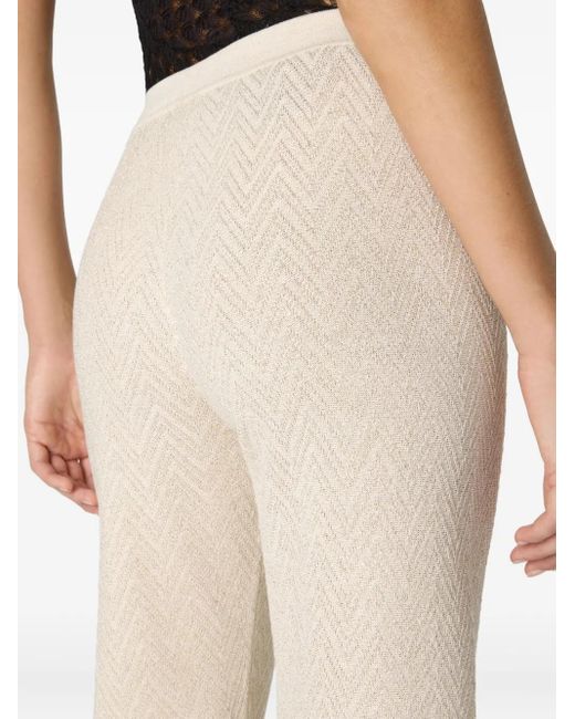 Missoni ジグザグパターン フレアパンツ White