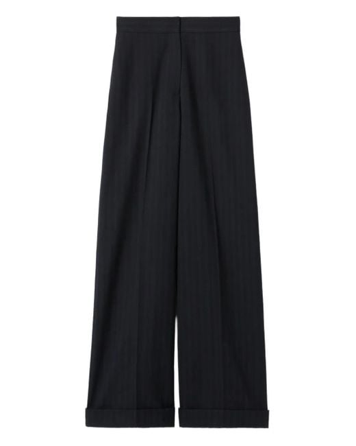 Claudie Pierlot Broek Met Krijtstreep in het Black