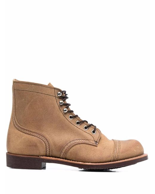 Red Wing Brown Iron Ranger Boots for men