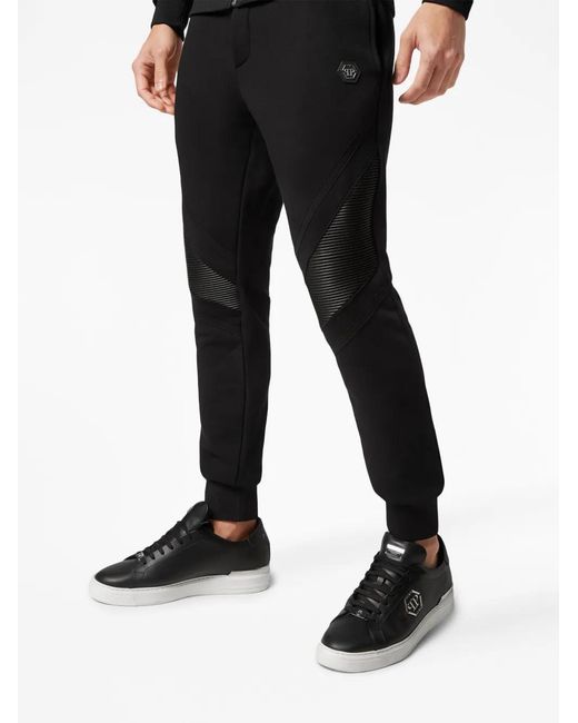 Philipp Plein Black Constructed Cotton Tracksuit (Set Of Two) for men