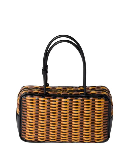 Miu Miu Black Beau Leather Tote Bag