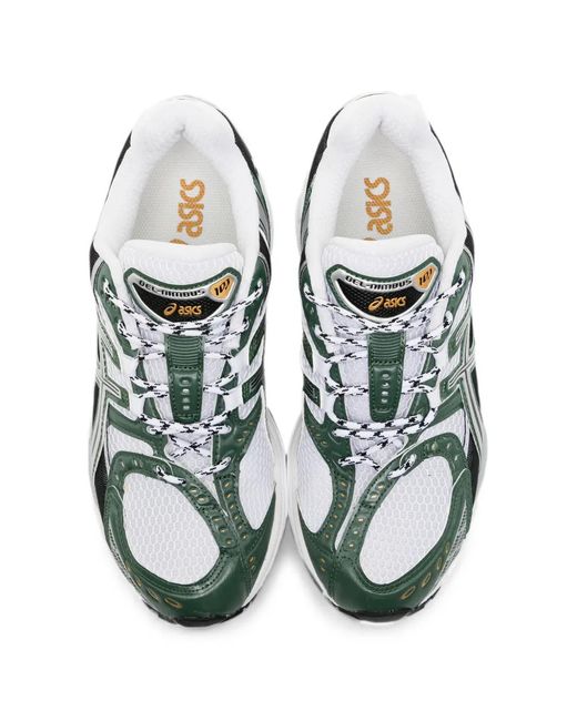 Asics White Baskets Gel-Nimbus 10.1 À Empiècements
