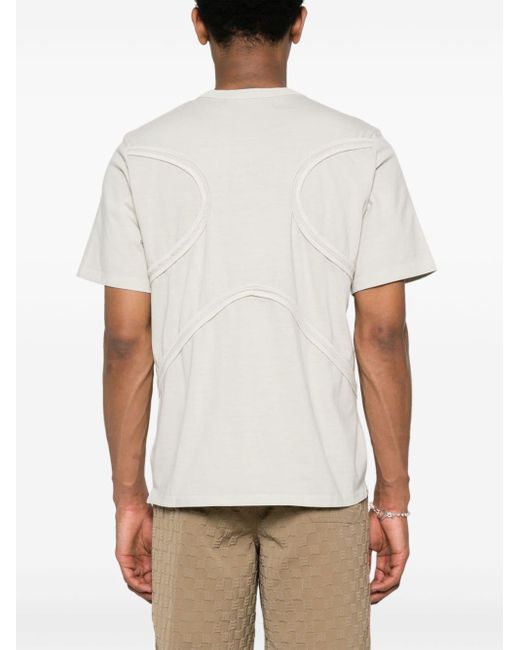M I S B H V T-Shirt mit Kontrasteinsatz in White für Herren