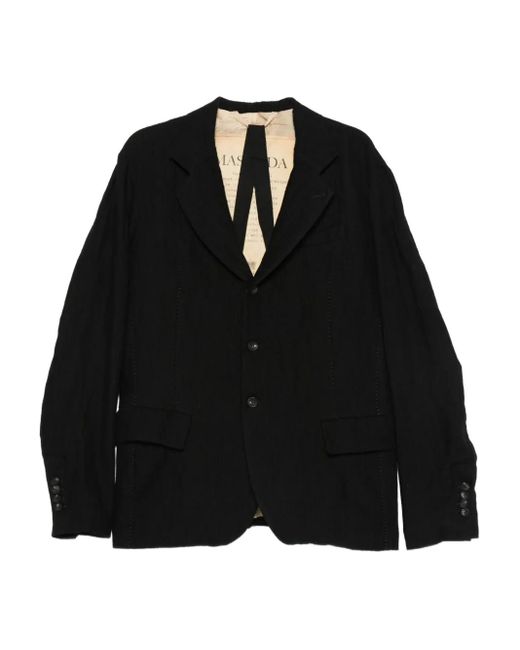 Masnada Black Single-Breasted Blazer for men