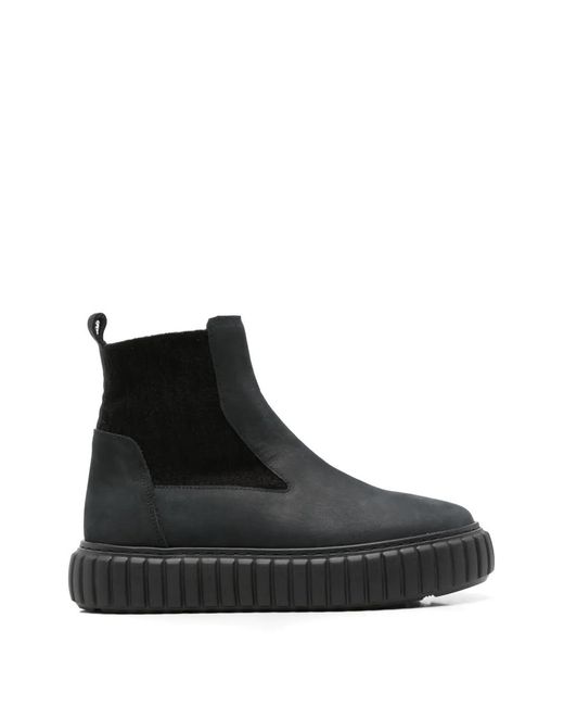 SERGIO MORETTI FIRENZE Black Suede Chelsea Boots