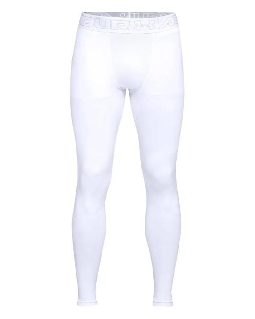 Under Armour White Logo-Embellishment Leggings for men