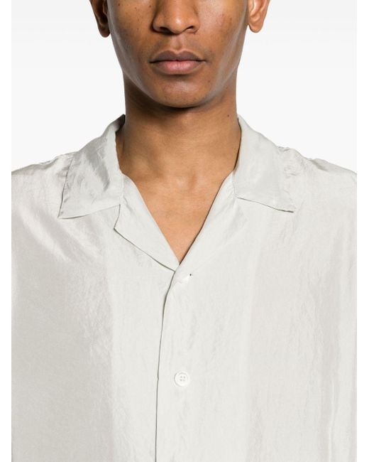 Barena White Solana Tendor Silk Shirt for men
