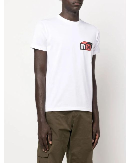 MODES GARMENTS White Graphic-Print Cotton T-Shirt