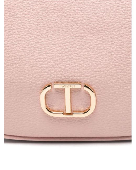 Twinset Pink Small Roma Tote Bag