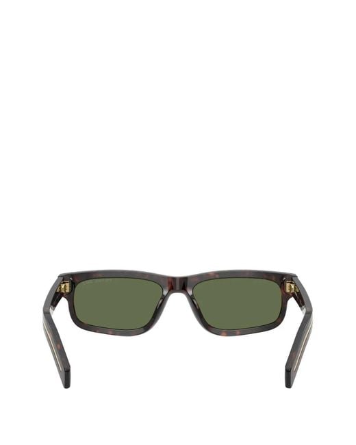 Prada Green Rectangle-Frame Sunglasses for men