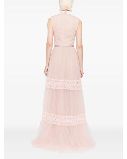 Saiid Kobeisy Pink Lace Dress