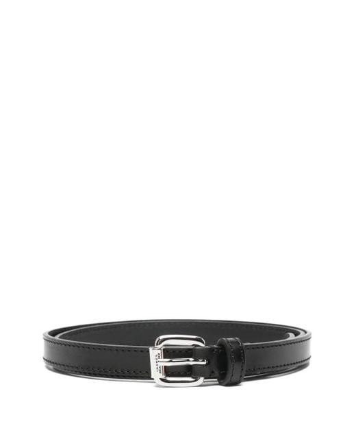Isabel Marant White Chelsea Buckled Leather Belt
