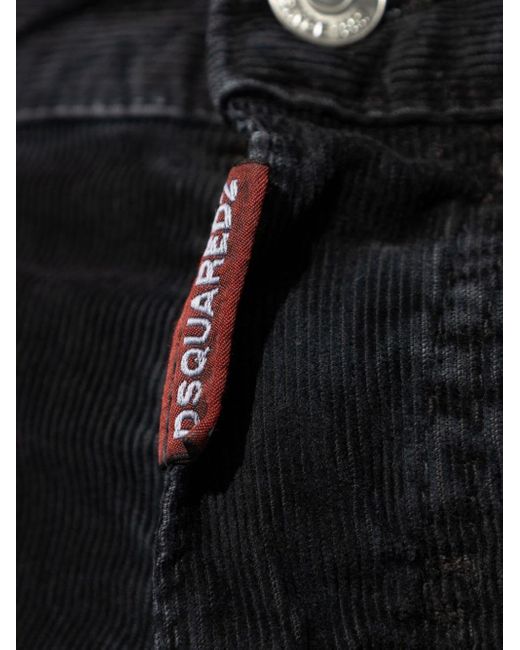 DSquared² Blue Straight-Leg-Jeans mit Logo-Schild