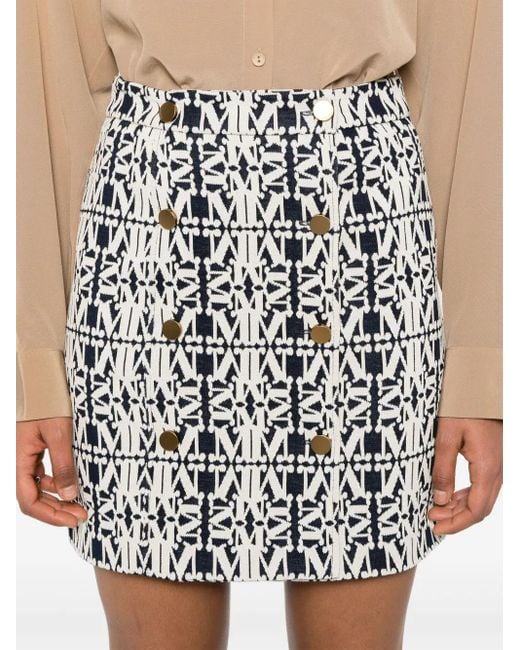 Max Mara Black Rock Mini Skirt