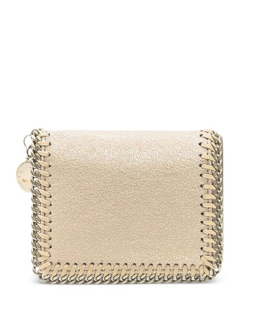 Stella McCartney Natural Falabella Tri-Fold Wallet