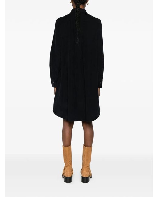 Marc O' Polo Black Robe Mi-Longue À Boutonnière