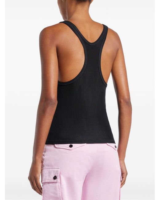 Tom Ford Black Ribbed Jersey Tank Top