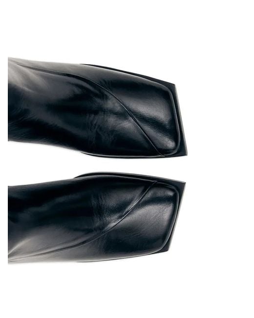 Alohas Black Square-Toe Boots