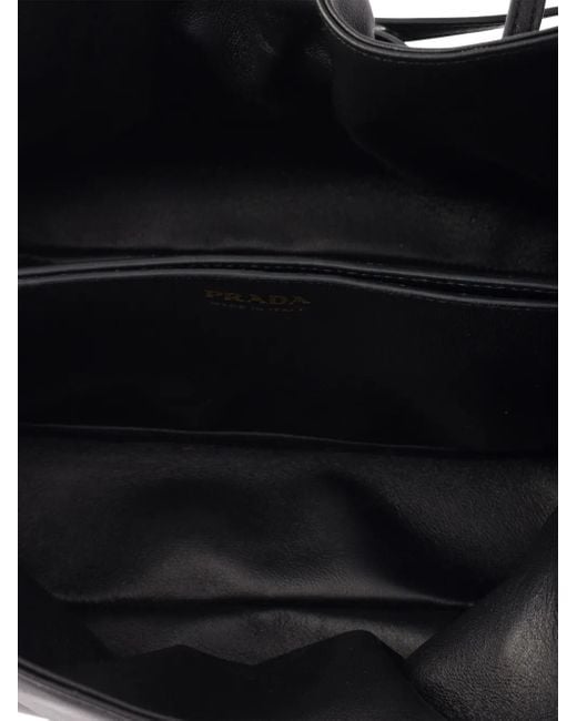 Prada Black Kleine Dada Tote Bag Aus Leder