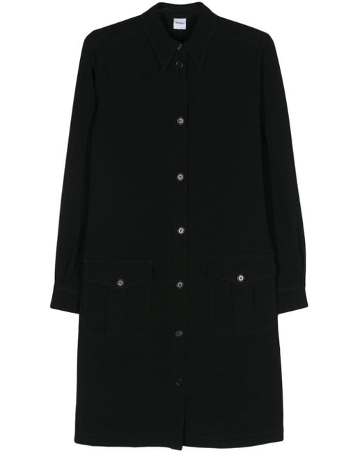 Robe mi-longue à manches courtes Aspesi en coloris Black