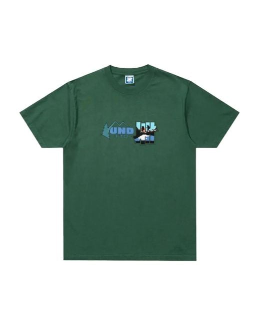 Undefeated T-Shirt Met Grafische Print in het Green voor heren
