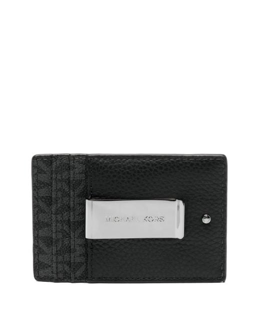 Michael Kors Black Hudson Signature Logo Cardholder for men
