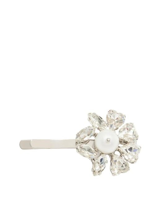 Simone Rocha White Heartbloom Hair Clip