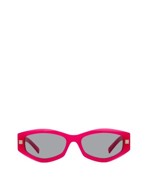 Givenchy Pink 4G Geometric-Frame Sunglasses