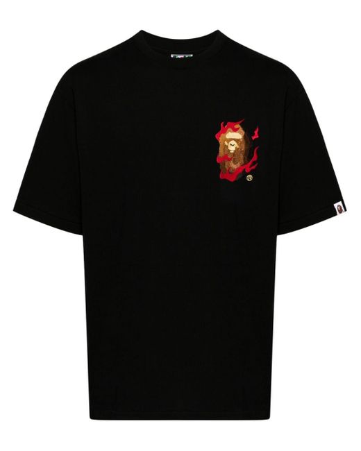 Camiseta con estampado gráfico A Bathing Ape de hombre de color Black