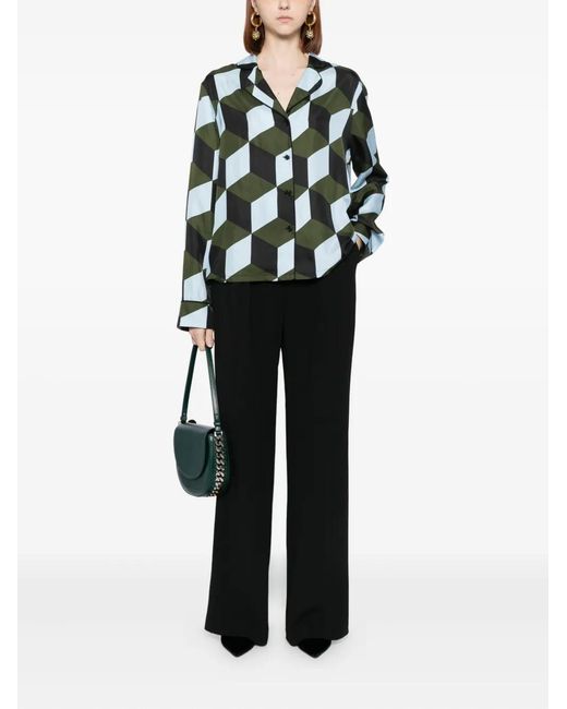 Cynthia Rowley Green The Illusion Shirt