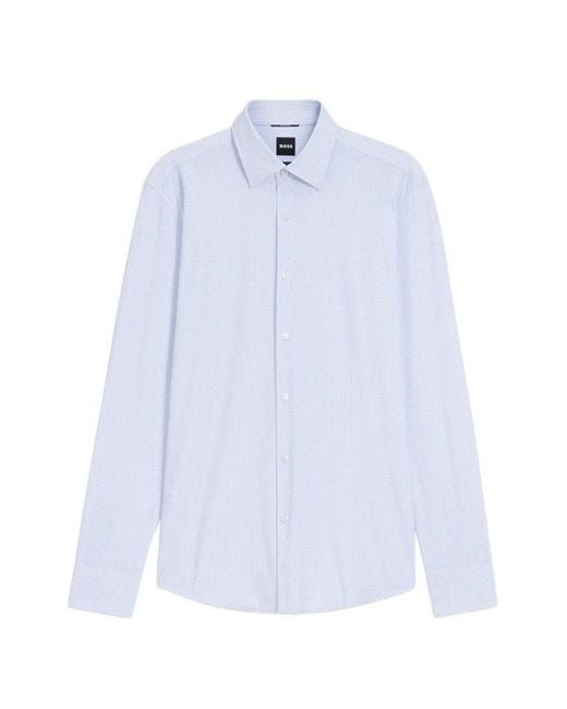 Boss White Button-Fastening Shirt for men