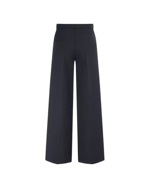 Seductive Blue Button Wide Leg Trousers