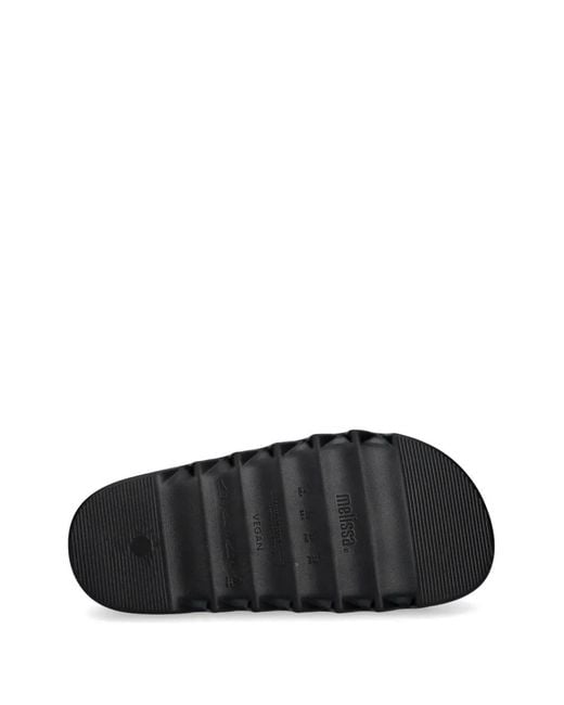 Melissa Black Cross M Lover Platform Slides