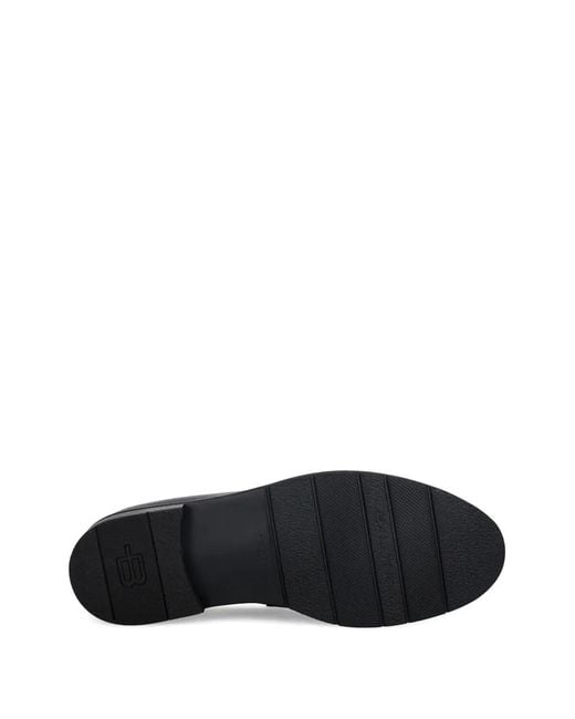 Baldinini Black Leather Penny Loafers for men