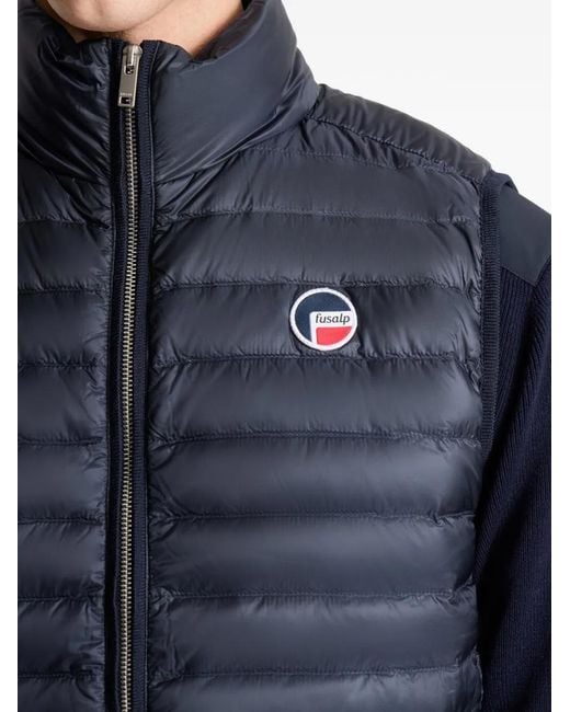 Fusalp Blue Skaran Zip Padded Gilet for men