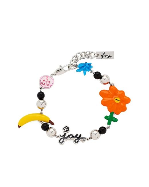 Marc Jacobs White X David Shrigley Joy Flower Station Bracelet