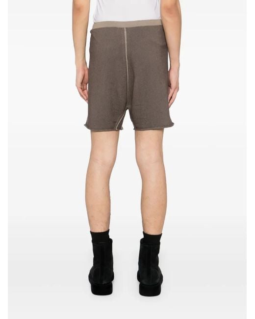 Label Under Construction Brown Cotton Shorts for men