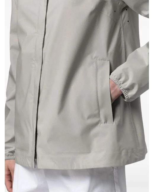 K-Way Gray Marguerite Stretch Dot Jacket