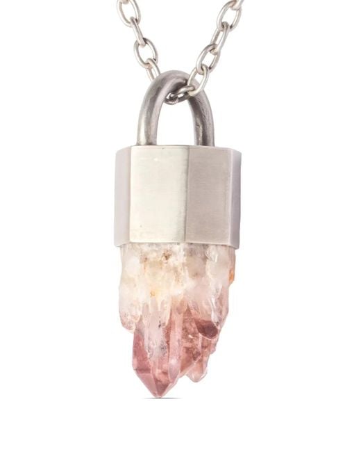 Parts Of 4 White Talisman Pendant Necklace