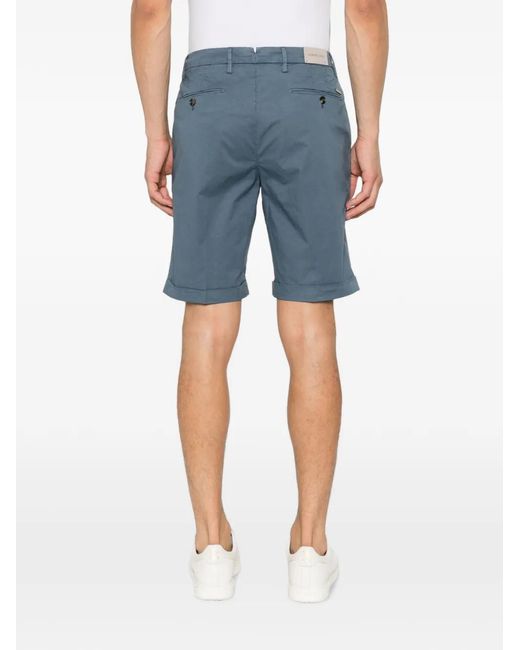 Corneliani Blue Buttoned Shorts for men