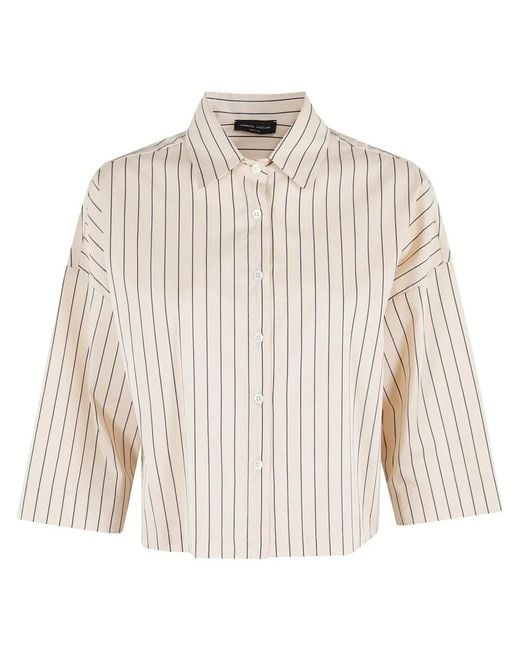 Roberto Collina Natural Striped Shirt