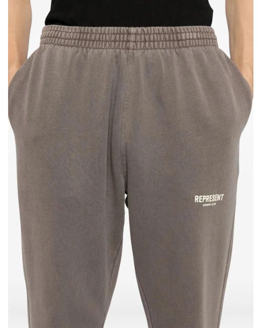 メンズ Represent Cotton Track Pants Gray
