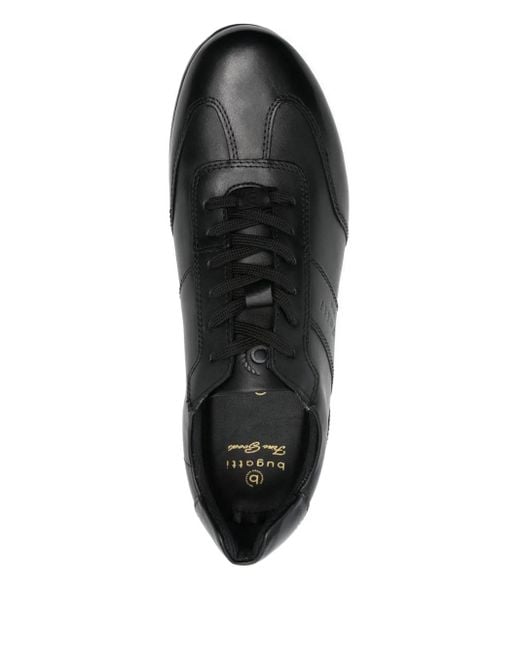 Bugatti Black Lace-Up Sneakers for men