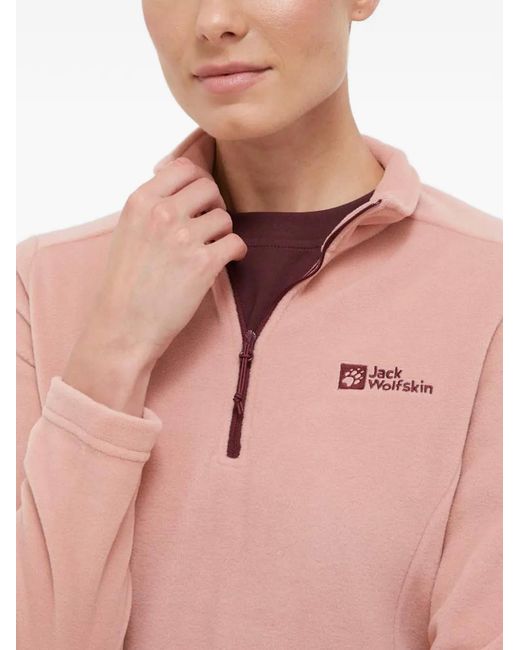 Jack Wolfskin Pink Hooded Colour-Block Jacket