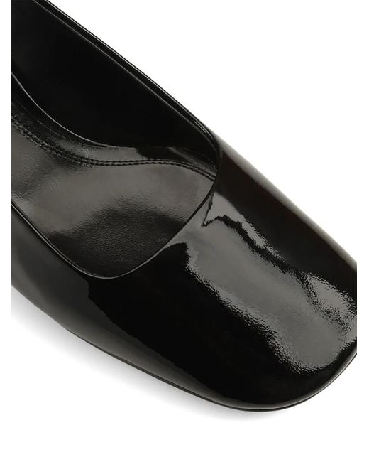 Sergio Rossi Black Sandales Convex En Cuir