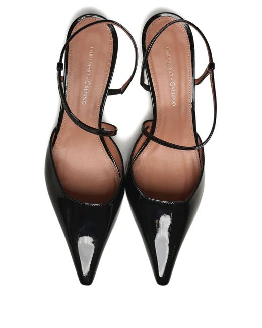 Giuliano Galiano Black Demi Pumps