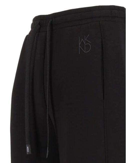 Weekend by Maxmara Black Logo-Embroidered Drawstring Track Pants